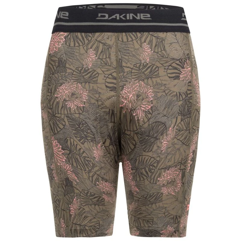Dakine Womens Bike Liner Shorts Fern Camo Dark Olive Sportpursuit