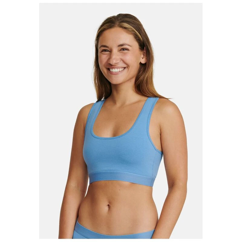 Danish Endurance Womens Organic Sports Bra (Light blue) Sportpursuit
