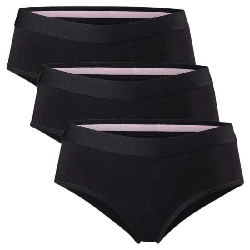 Danish Endurance Womens Hipster 3 Pack Underwear (Black) Sportpursui