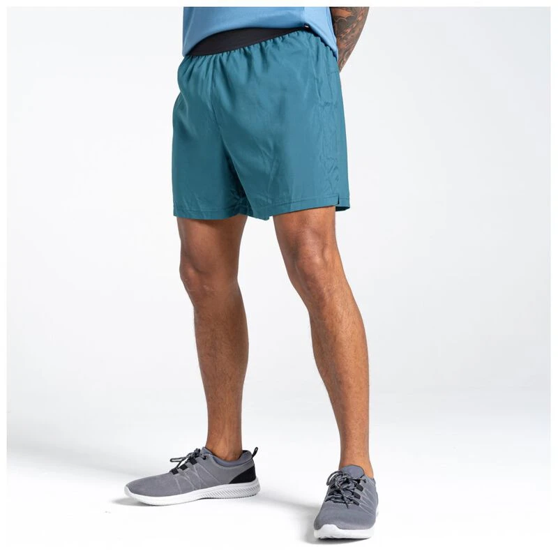 Dare2B Mens Accelerate 7in Shorts Mediterranean Green Sportpursuit