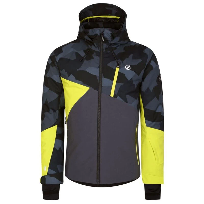Dare2B Mens Baseplate Jacket (Neon Spring/Black Geo) | Sportpursuit.co