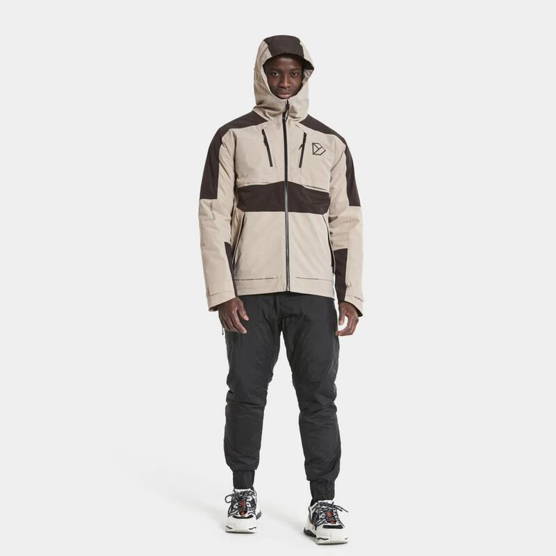 Didriksons Mens Povel Waterproof Jacket Clay Beige Sportpursuit