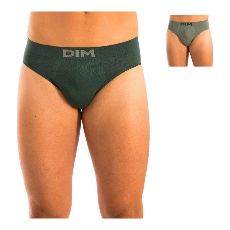 DIM Mix & Colors X2 | Confezione Da 2 Mutande Uomo In Cotone Elasticizzato | Vita A Contrasto