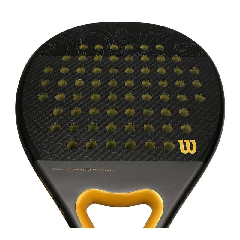 Raquette Padel Wilson Carbon Force LT - Légère, Forme Teardrop, Surface Structurée - Pour Débutants/Amateurs