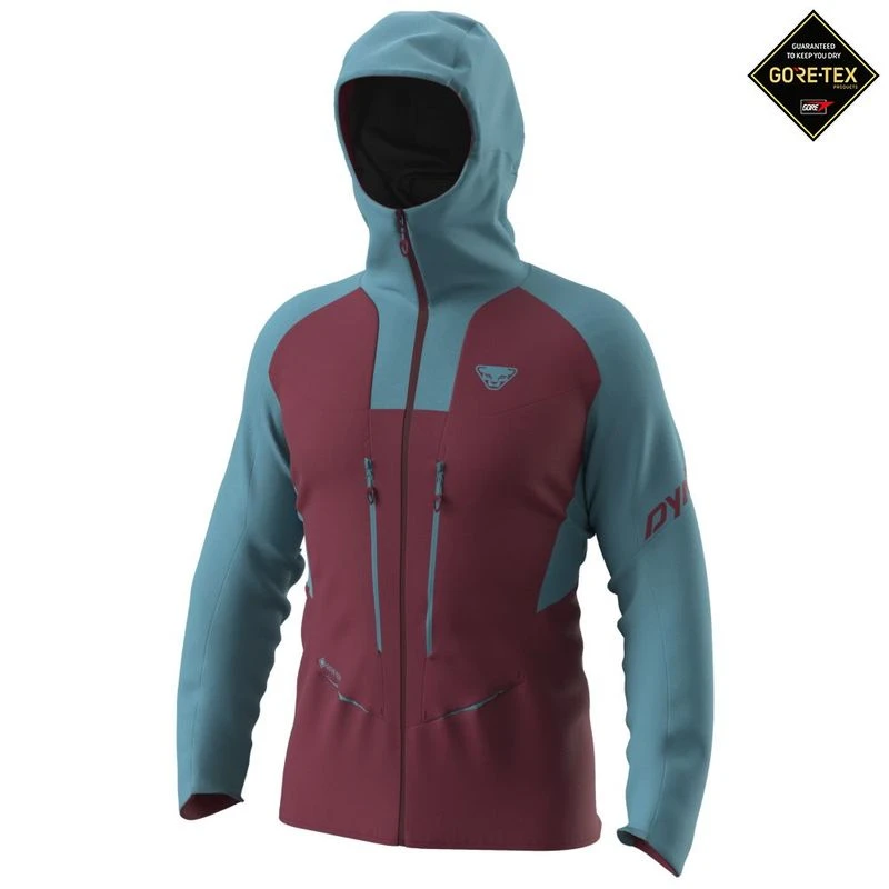 Dynafit Mens TLT GTX Jacket Storm Blue Burgundy Sportpursuit
