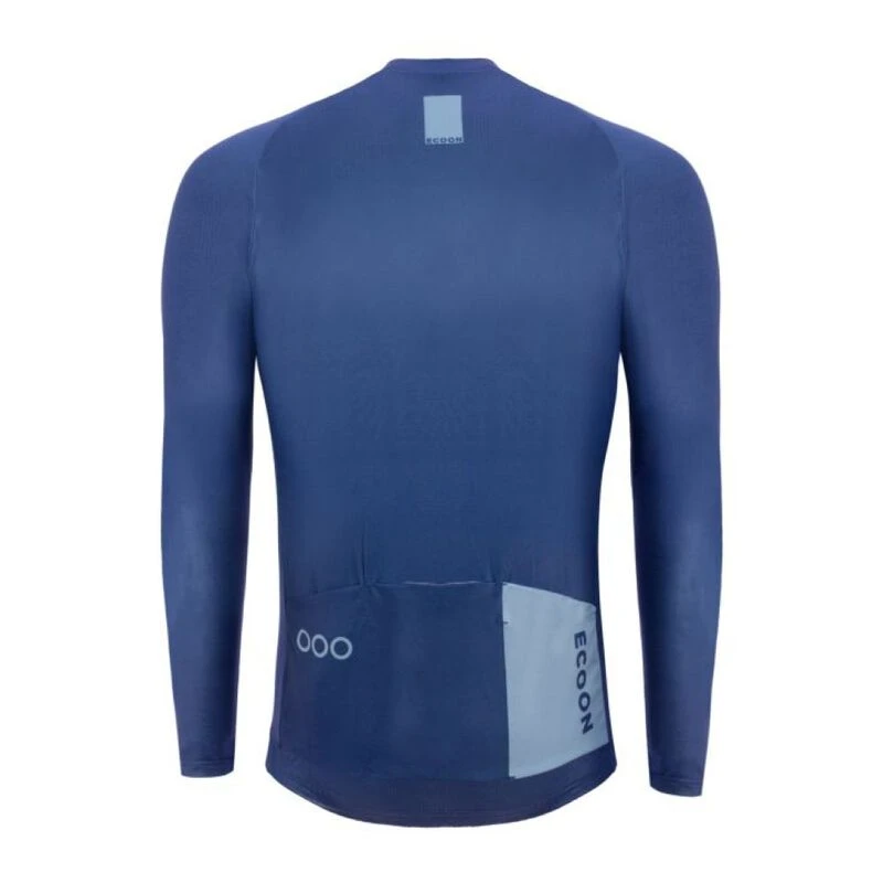 Ecoon Mens Tourmalet Long Sleeve Jersey Blue Sportpursuit