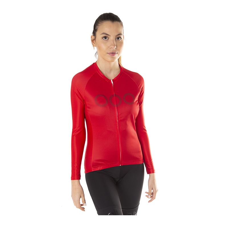 Maillot Cyclisme Femme Primal - XL, Rose/rouge, Poches Arrière Zippées, Full Zip