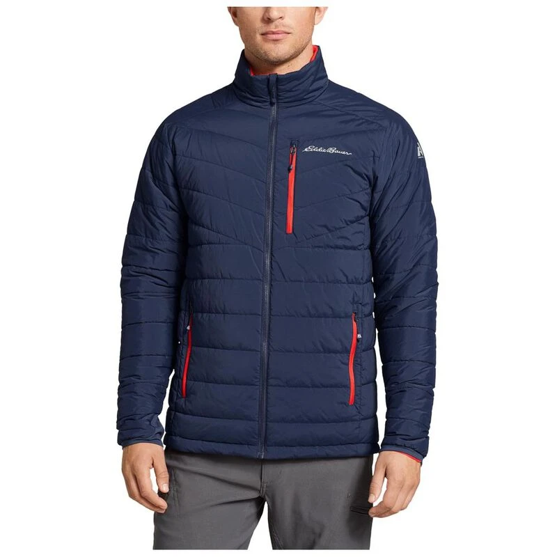 Eddie Bauer Mens Ignitelite Stretch Reversible Jacket (Med Indigo) S