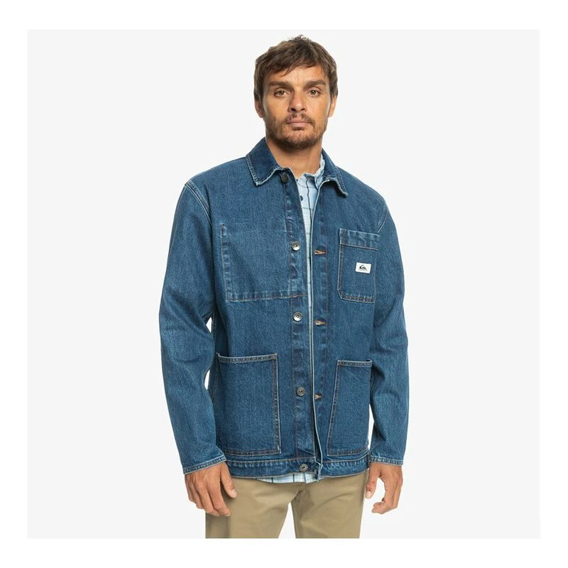 Quiksilver Mens Legendary Worker Jacket Blue Medium Blue Sportpurs