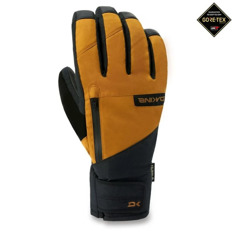 Dakine Mens Leather Titan GTX Short Gloves Rubber Sportpursuit