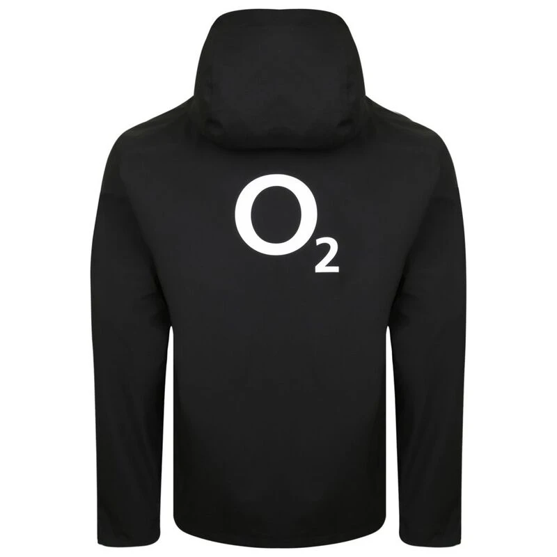 England Rugby Mens Rain Jacket Black Sportpursuit