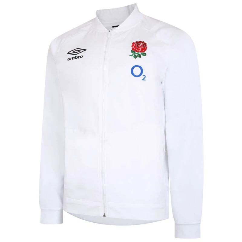 England Rugby Mens Anthem Jacket (Brilliant White) | Sportpursuit.com