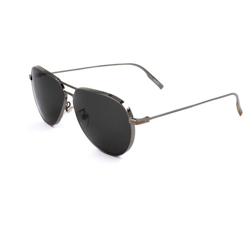 Ermenegildo Zegna Mens EZ0129 F Pilot Sunglasses Shiny Gunmetal Sp