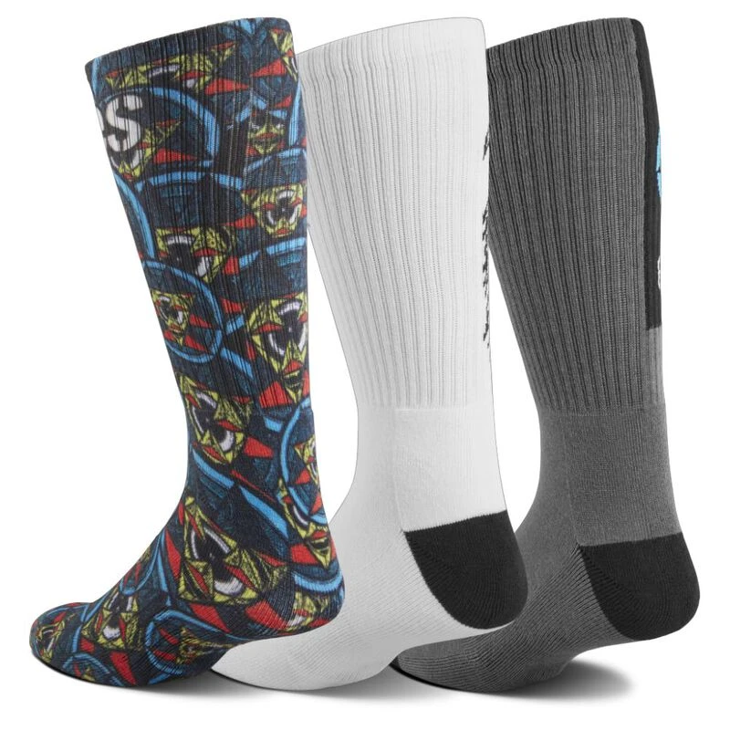 Etnies Chaussettes Thomas Hooper 3 Pack Homme Noir Blanc Gris priv