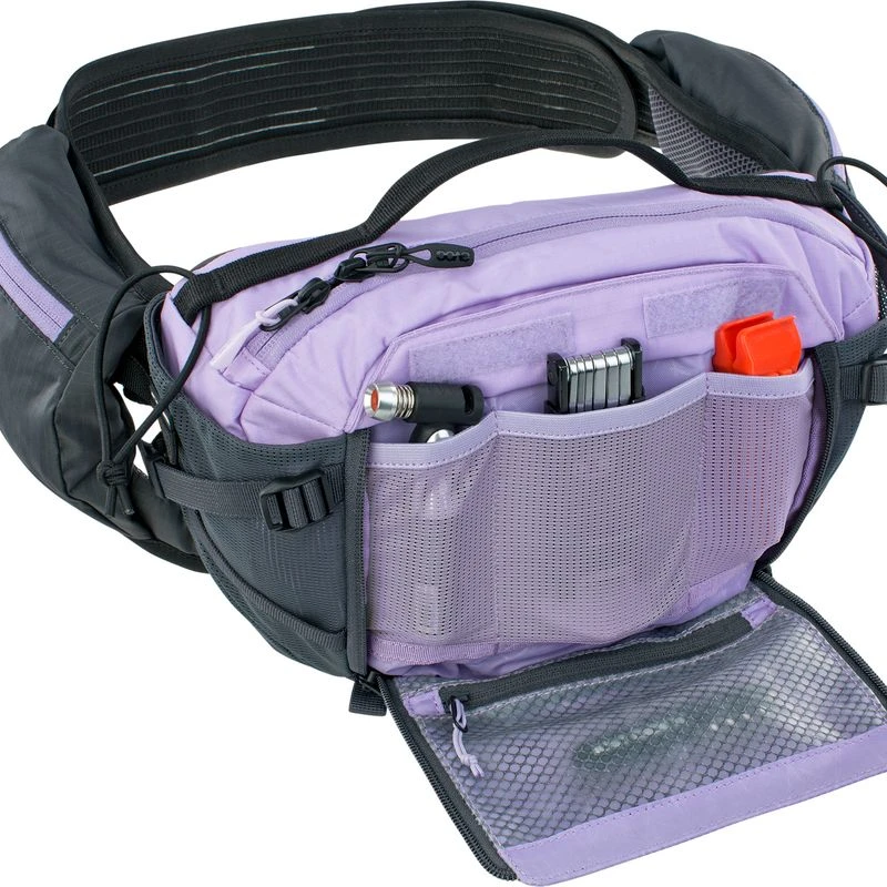 EVOC Hip Pack PRO E-Ride 3 Waist Bag For E-Bike Tours & Trails (3L Capacity, Airflow Contact System, AIRO Flex Hip Belt, Venti Flap System, Bottle On - View #2