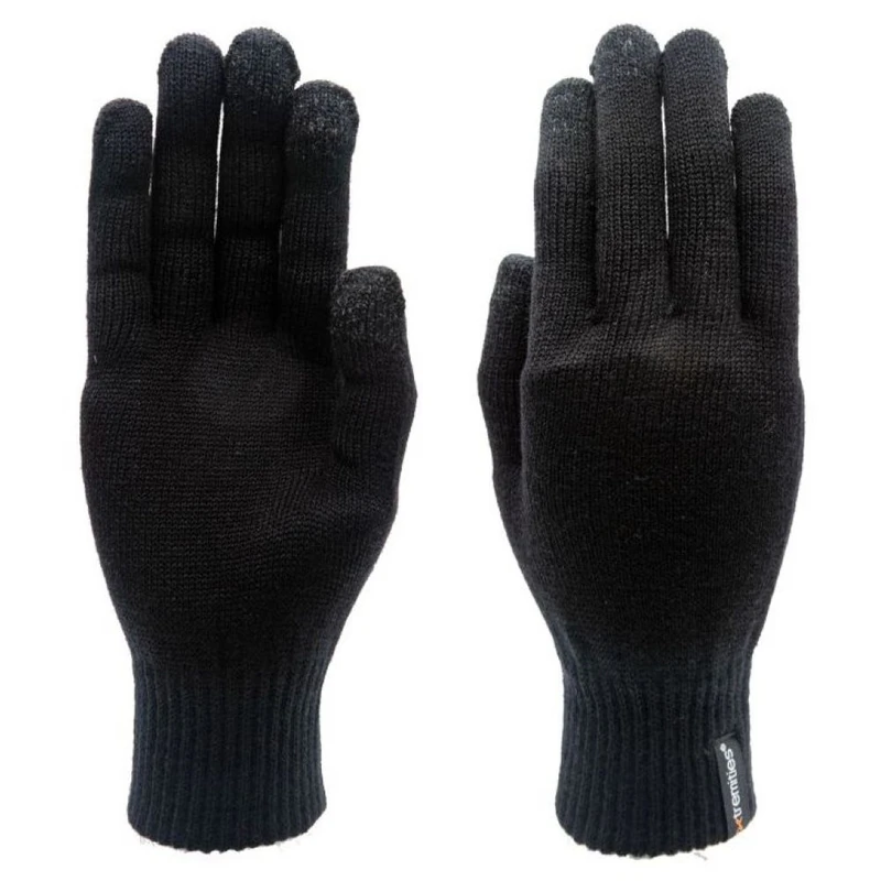 Extremities Tyro Merino Gloves (Black) | Sportpursuit.com