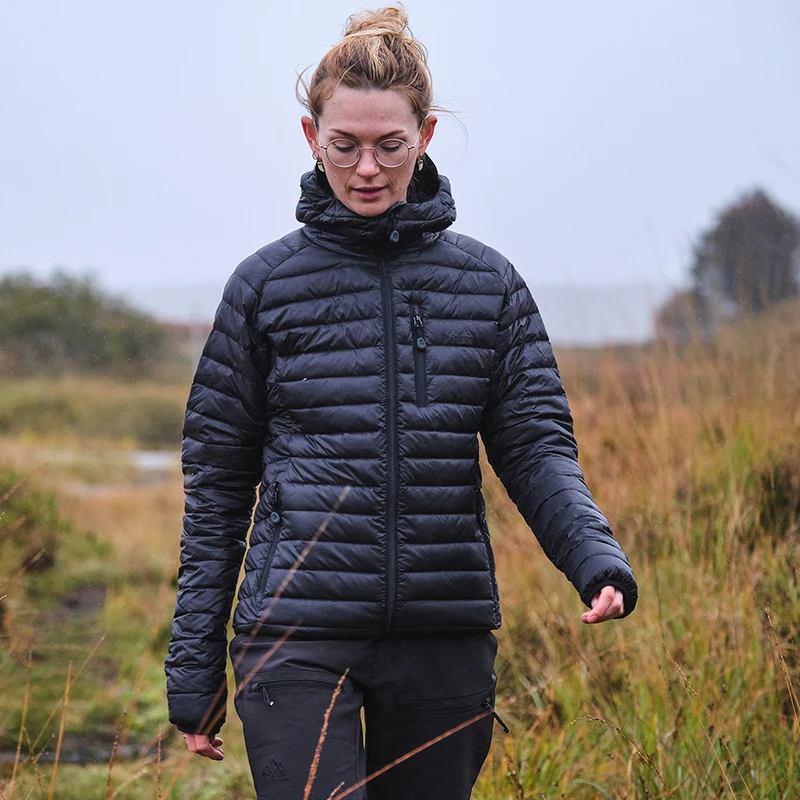 Fjern Womens Aktiv Down Jacket Stealth Sportpursuit