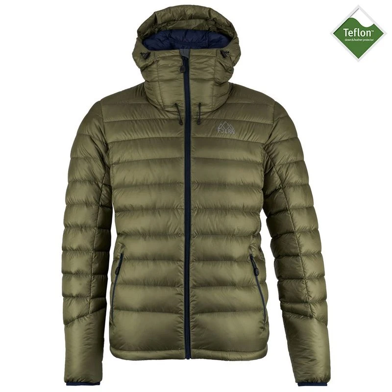 Fjern mens aktiv down hooded jacket best sale