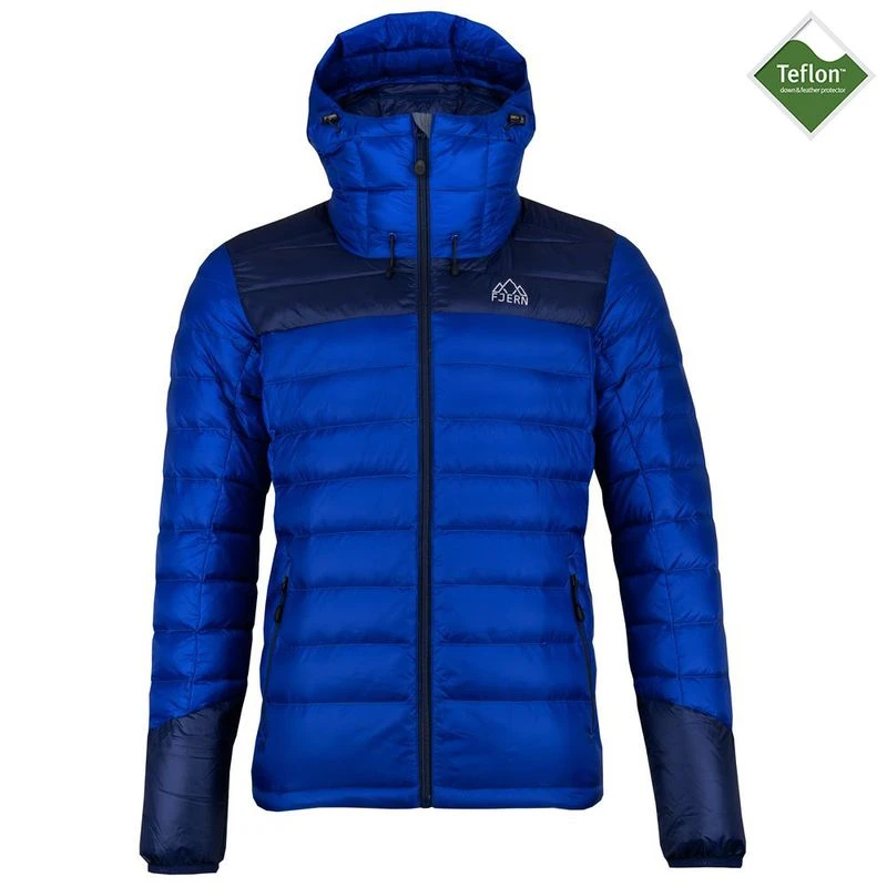 Mens Arktis II Down Hooded Jacket Electric Navy Fjern