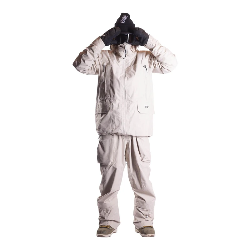 FW Apparel Mens Catalyst Fusion 3-In-1 Ski Jacket (Sand) | Sportpursui