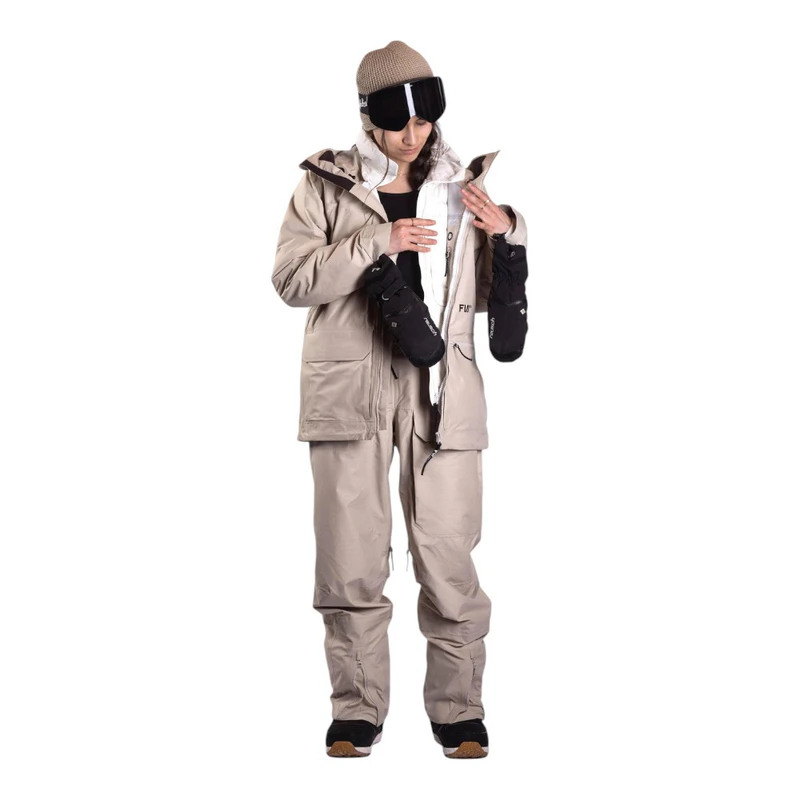 FW Apparel Womens Catalyst Fusion 3-In-1 Ski Jacket (Sand) | Sportpurs