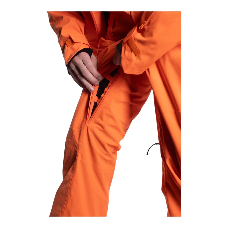 FW Apparel Mens Manifest Lined 2L Ski Suit (Orange) | Sportpursuit.com