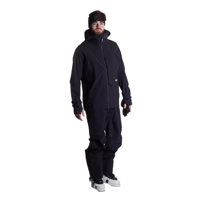 FW Apparel Mens Manifest Tour Lightweight 3L Ski Jacket (Jet Black) |