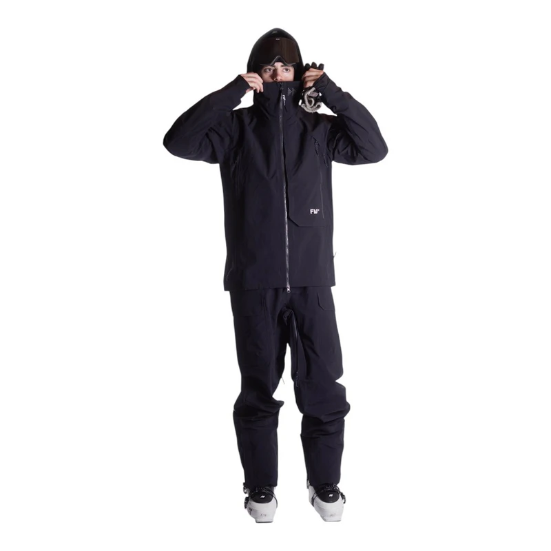FW Apparel Mens Manifest Tour Lightweight 3L Ski Jacket (Jet Black) |