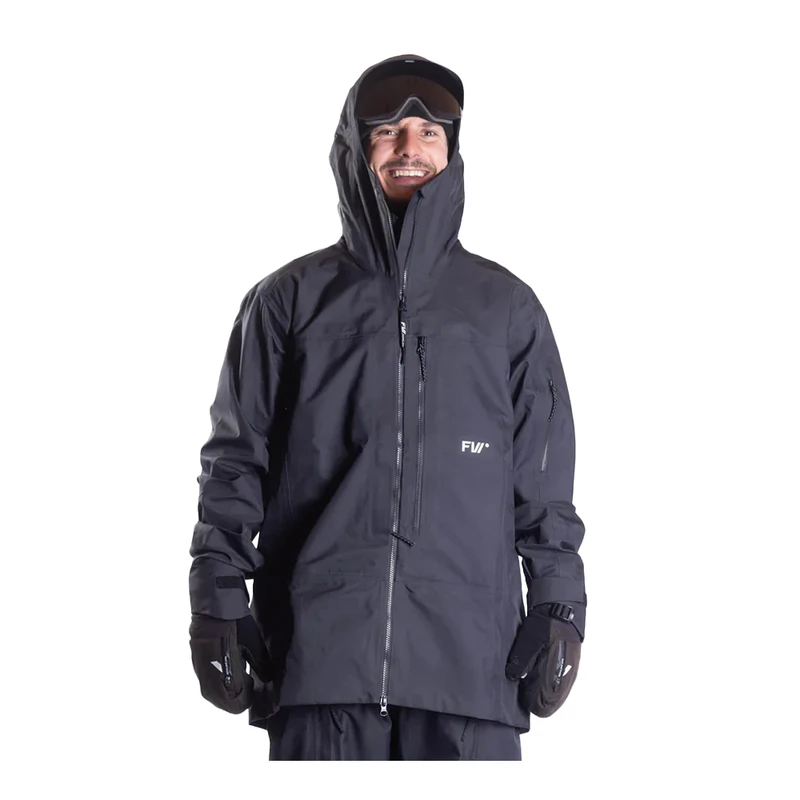 FW Apparel Mens Manifest 3L Ski Jacket (Jet Black) | Sportpursuit.com