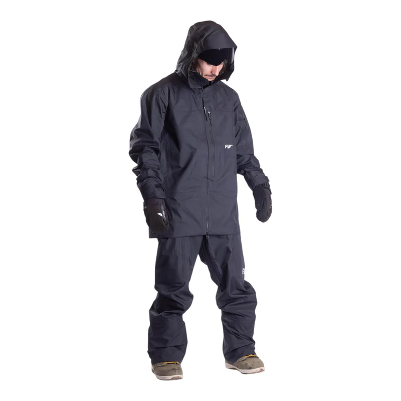 FW Apparel Mens Manifest 3L Ski Jacket (Jet Black) | Sportpursuit.com