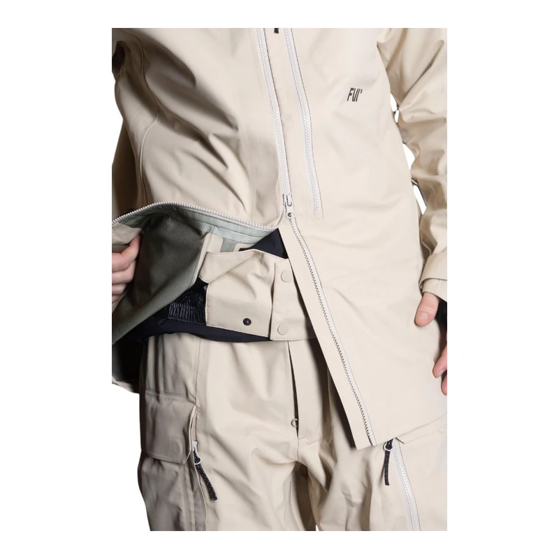 FW Apparel Mens Manifest 3L Ski Jacket (Sand) | Sportpursuit.com