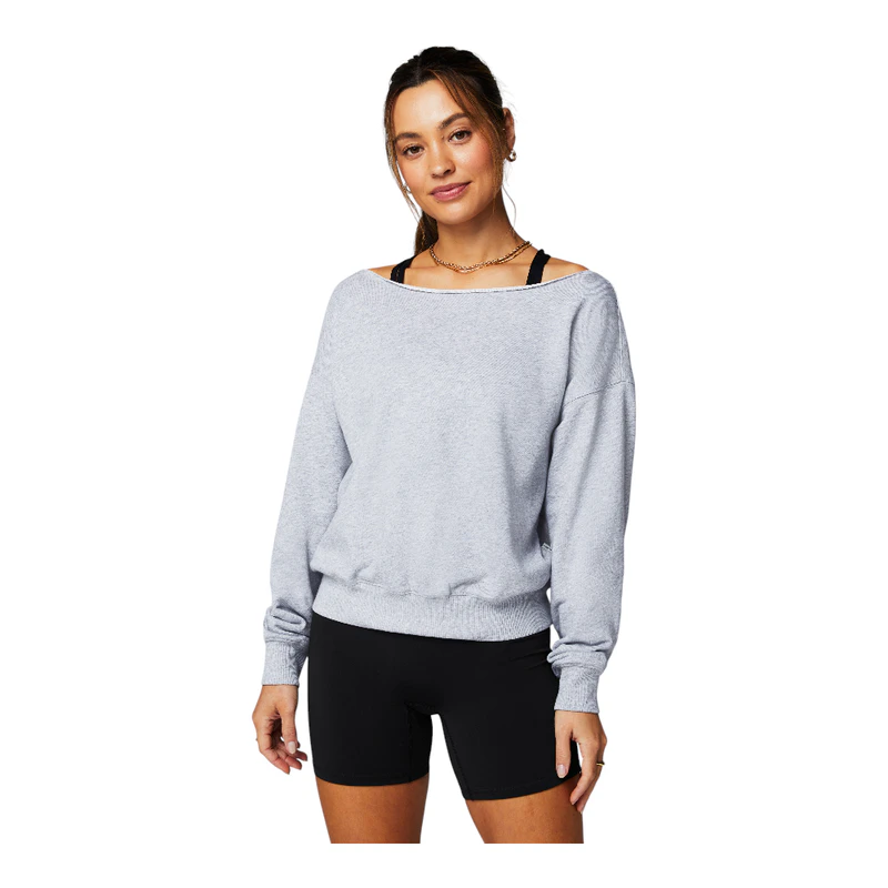 Sweat-shirt cozy en polaire à découpes