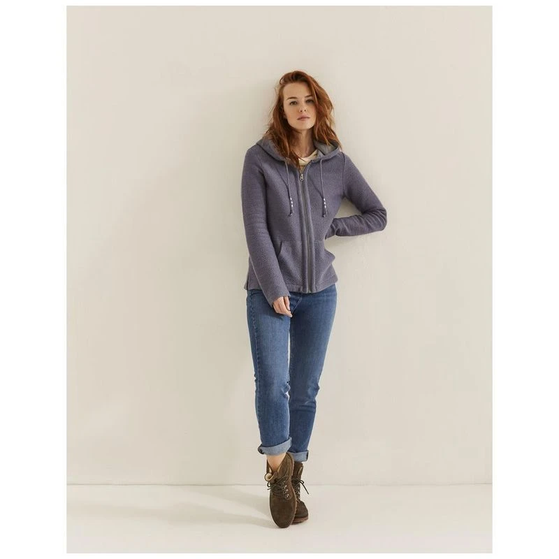 FatFace Womens Hemsby ZipThru Hoodie (Cloud Blue)