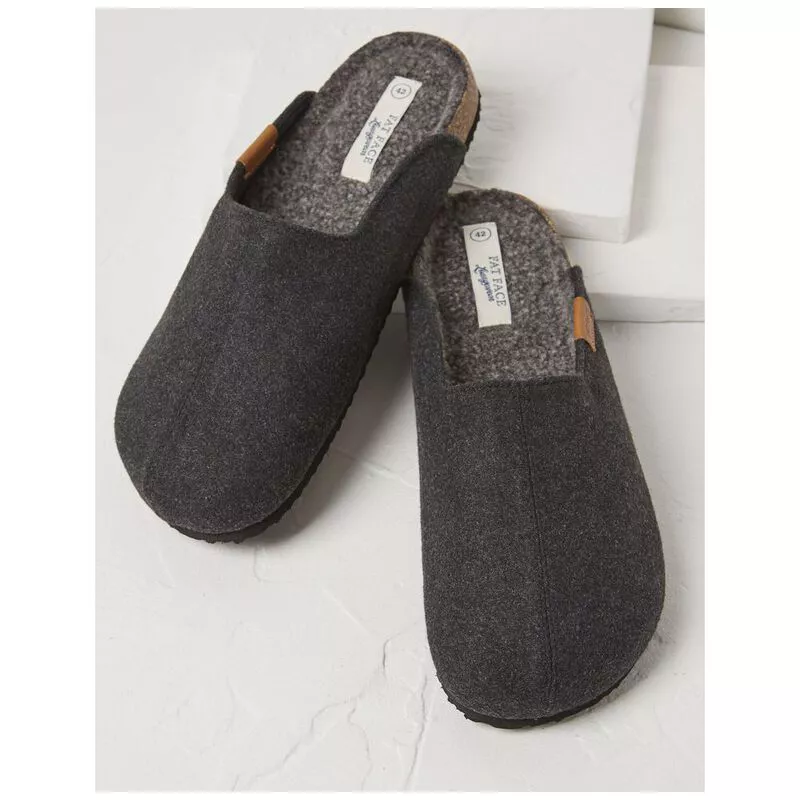 Fatface grey hemsley best sale felt house shoes