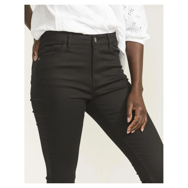 FatFace Womens Skye Skinny Fit Trousers Black Sportpursuit