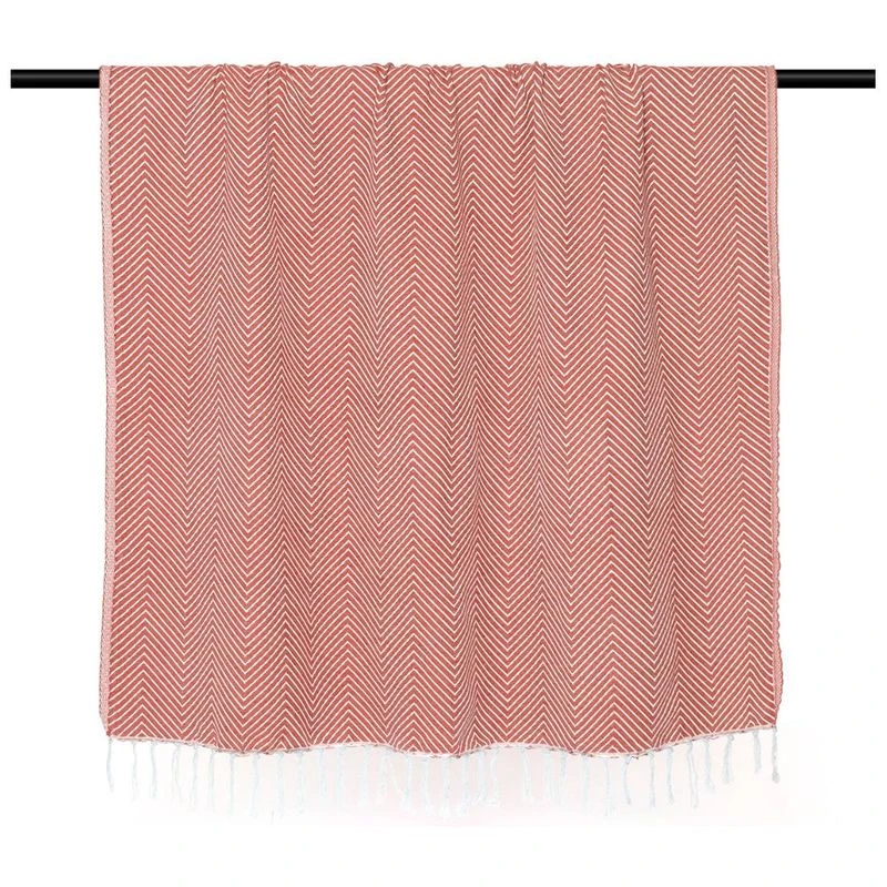 Rain Double Side Cotton Blanket Terracottta main image 0