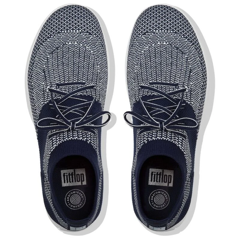 Fitflop Mens Christophe Tumbled Leather Sneaker Shoes, Midnight Navy, US 12  - Walmart.com