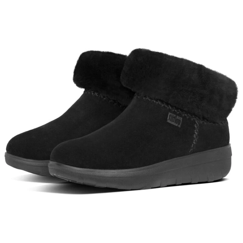 Fitflop Womens Mukluk Shorty Iii Casual Shoes All Black Sportpursu