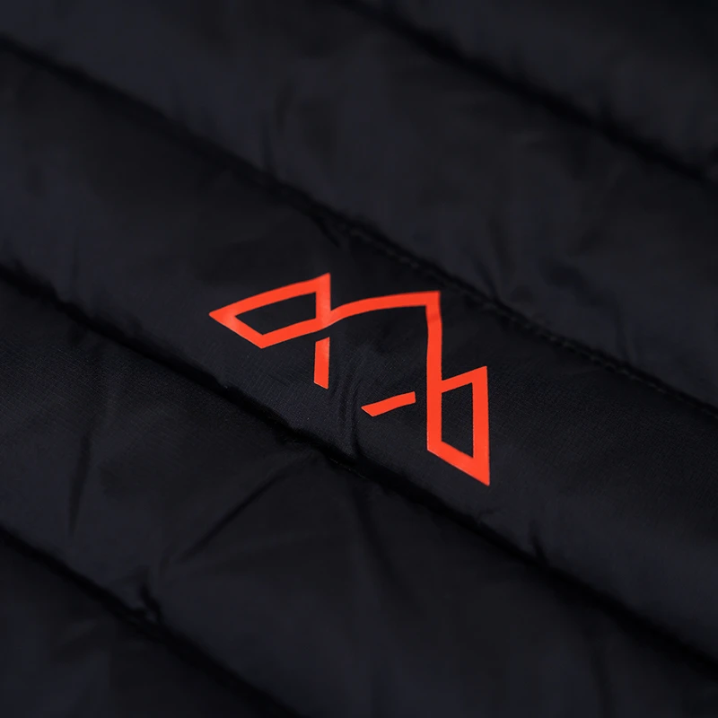 Gilet En Duvet Homme Fjern - Taille M, Orange Brûlé/marine - Neuf Avec étiquettes