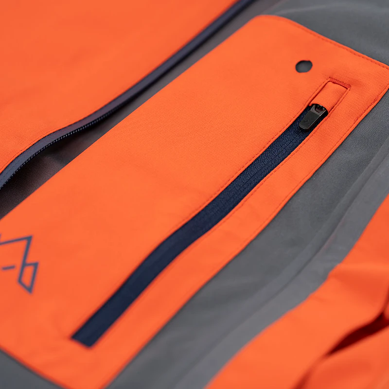 Veste Imperméable Homme EVENT FABRICS Orkan - Taille M, Couleur Sarcelle Et Orange, Neuve Avec étiquette