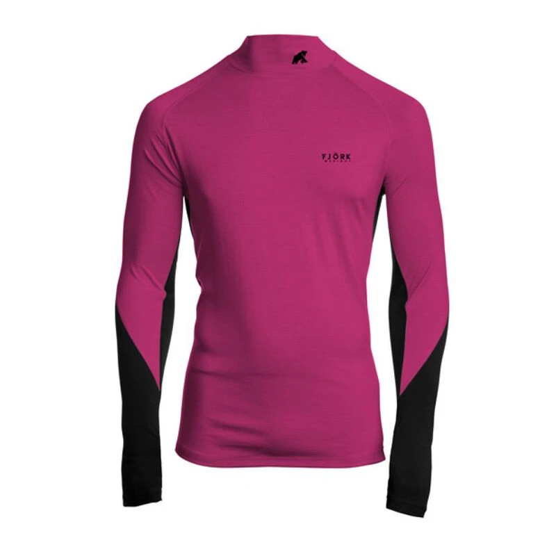 Fjork Mens Tech Eiger Roll Baselayer Pink Sportpursuit