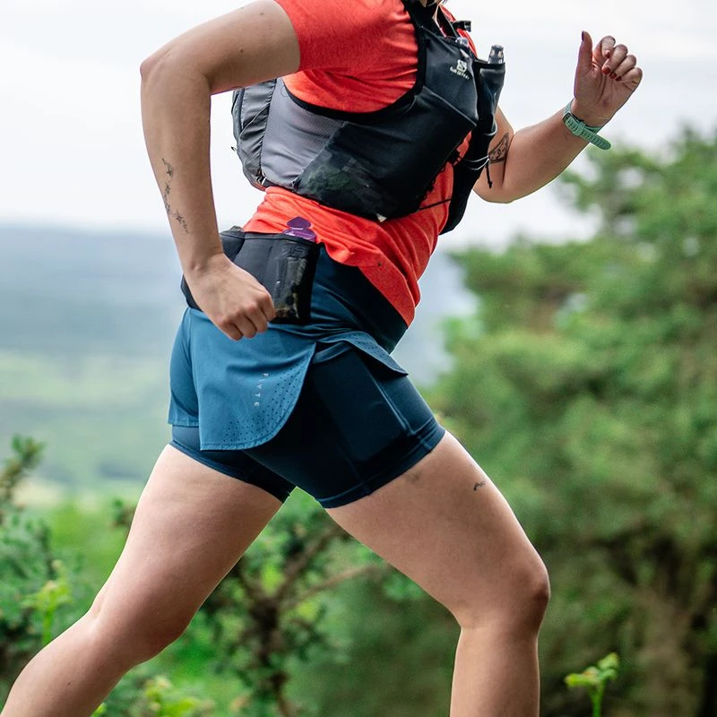 Flyte Womens Tern 2-In-1 Trail Shorts (Petrol