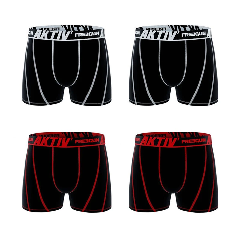 FREEGUN Street Art Boxershorts Für Herren – Aus Mikrofaser, Mit Witzigem Graffiti-Print