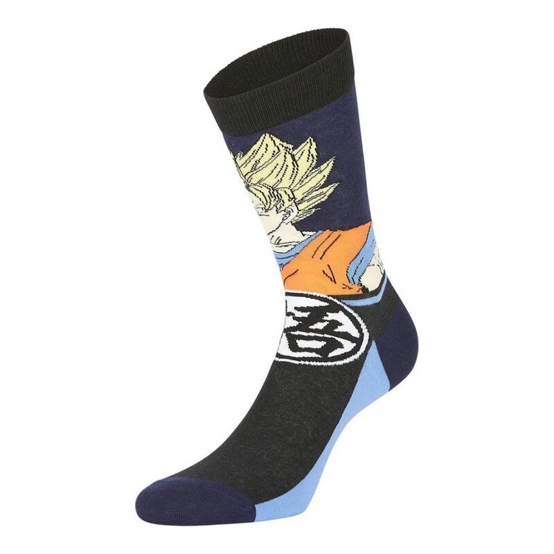 Freegun Dragon Ball Z Heren Sokken Zwart Geel Blauw Roze privatesp