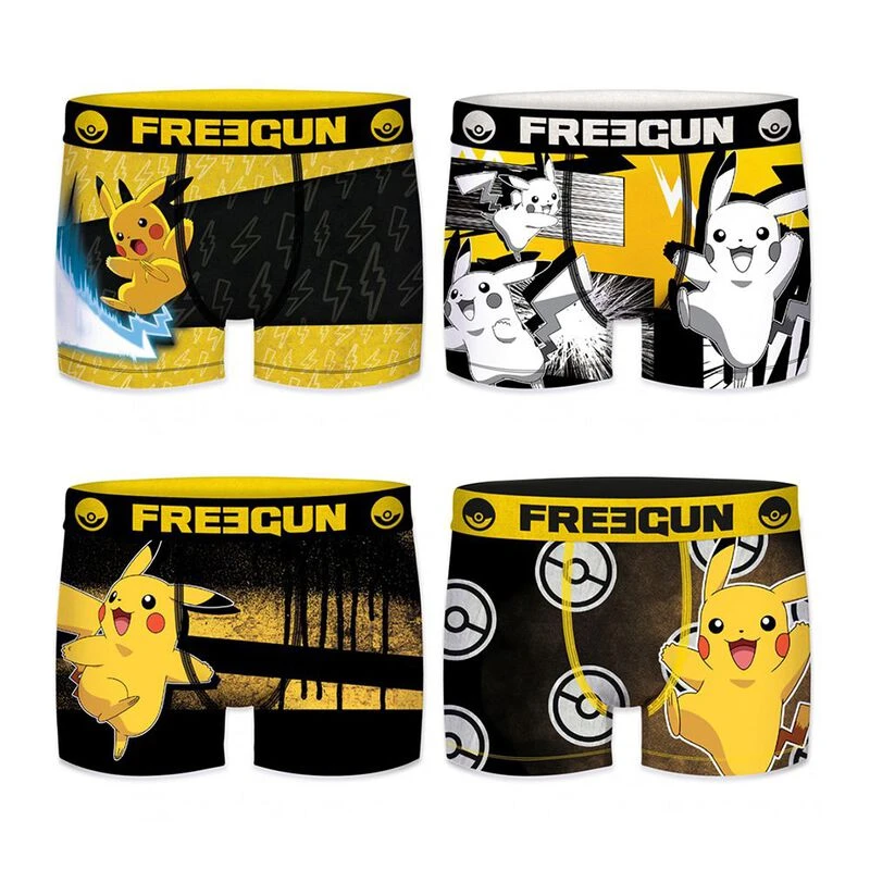 FREEGUN Pokemon Boxershorts Herren - Offizielles Lizenzprodukt Mit Pikachu Design