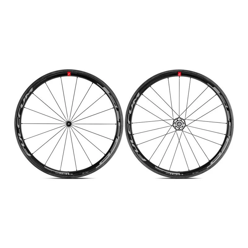 Fulcrum Speed 40C Carbon Rimbrake Wheelset HG11 Road Bike Wheels (Blac