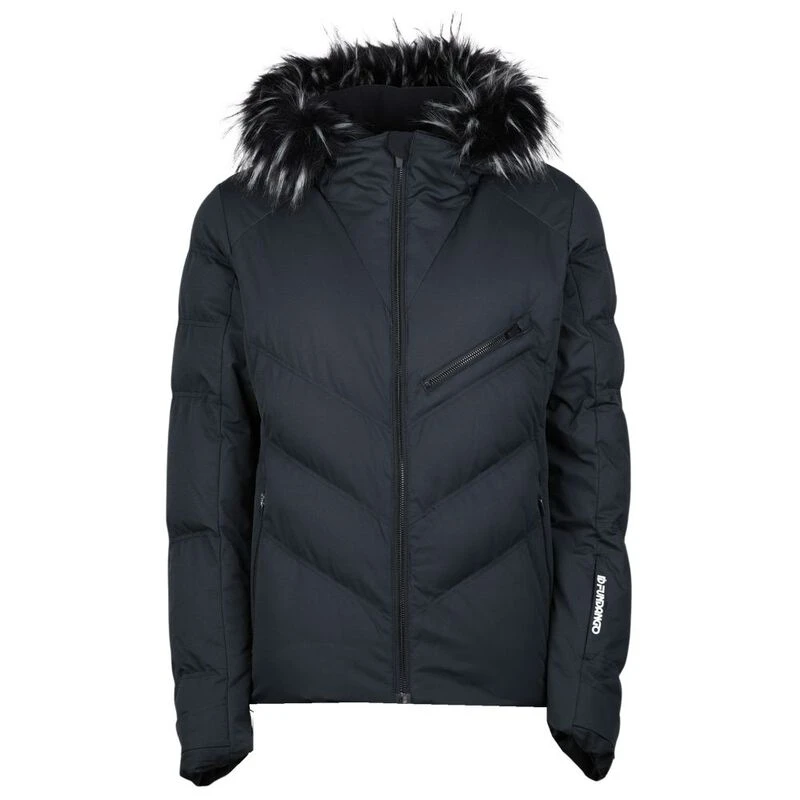 Fundango Womens Elyra Fur Padded Jacket (Black) | Sportpursuit.com