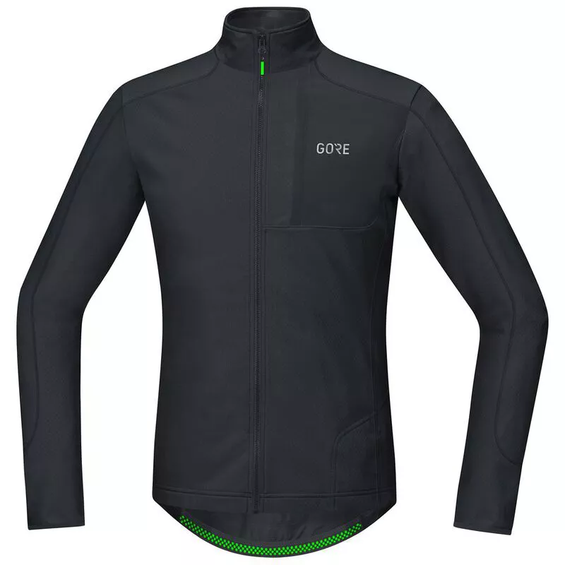 GORE Mens C5 Thermo Trail Long Sleeve Cycling Jersey Black Sportpu