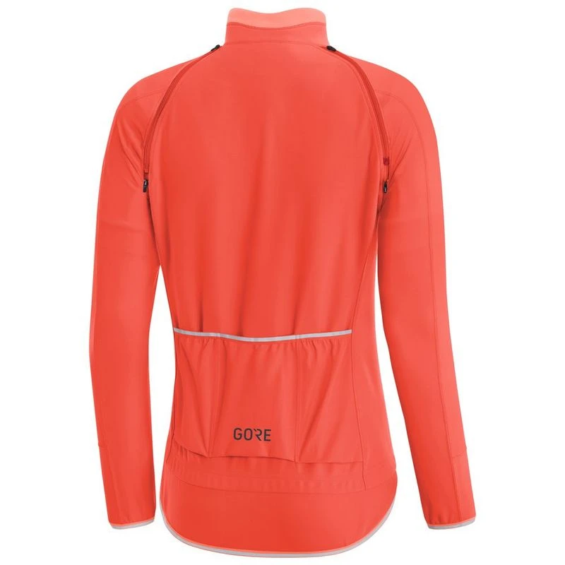 GORE Womens C5 GWS Zip Off Jersey Lumi Orange Sportpursuit