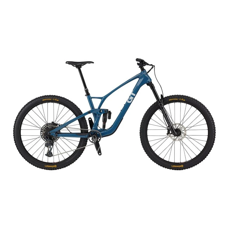 GT Bikes 29 Sensor Crb Pro Full Suspension Mountain Bike Blue Spor